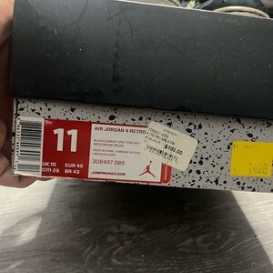 Air Jordan 4 Retro Black Sneakers